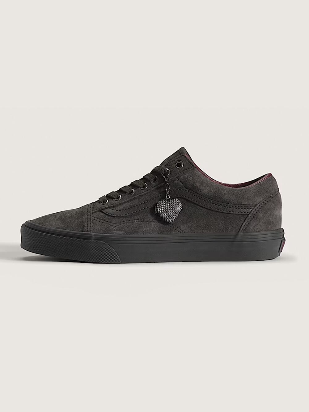 Vans Old Skool Men Size 7.5 Love is Pain Shoe Dark Grey NWB